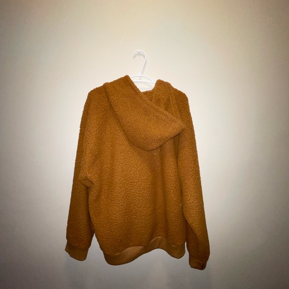 Brown Sherpa hoodie - Picture 1 of 2